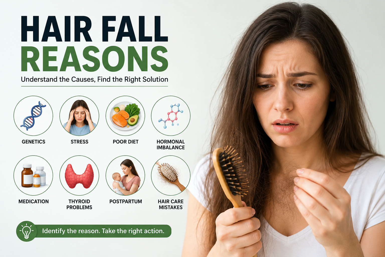 Hair fall reasons