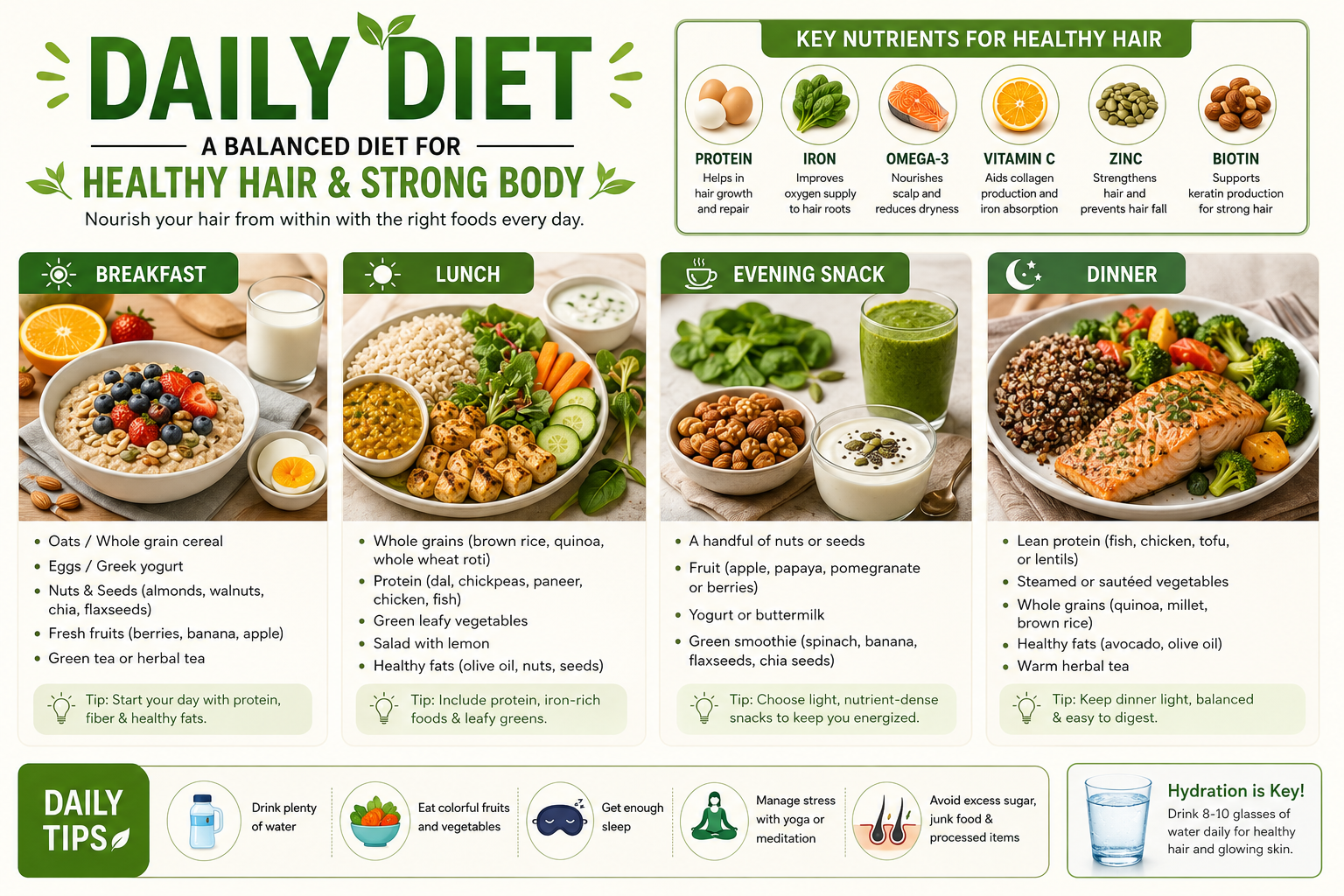 Healthy daily diet guide